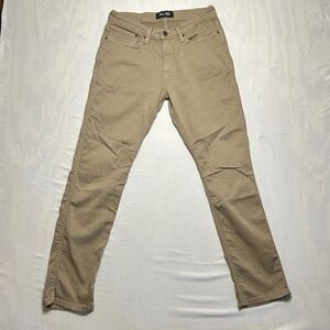 DU/ER Pants Mens 32x32* Brown Tan No Sweat N2X Relaxed Taper Stretch Casual